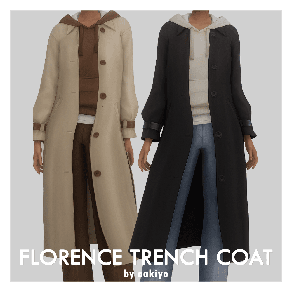 Скриншот мода Пальто Florence Trench Coat